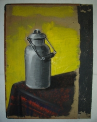 Zátiší s bandaskou, dětská malba B. Formana