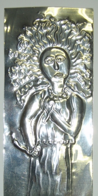 Tepaný plech (žena)