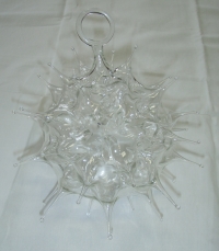 Závěsná ježatá koule, originál Věra Lišková