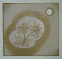 Přívěsek ze skla květiny