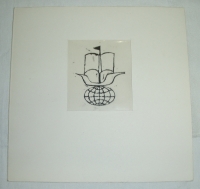 Loď, bíločerná, originál B. Forman