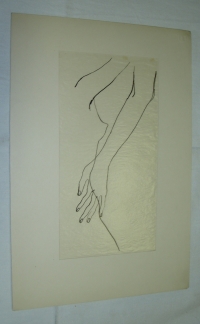 Akt – ruka na břiše, originál B. Forman