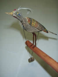 Dřevěný ptáček 2